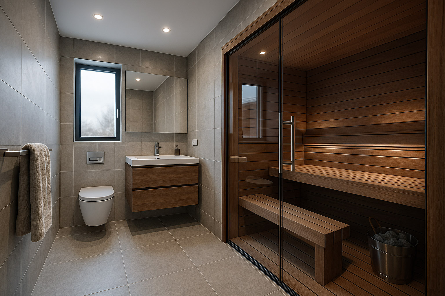 Маленькая сауна в квартире